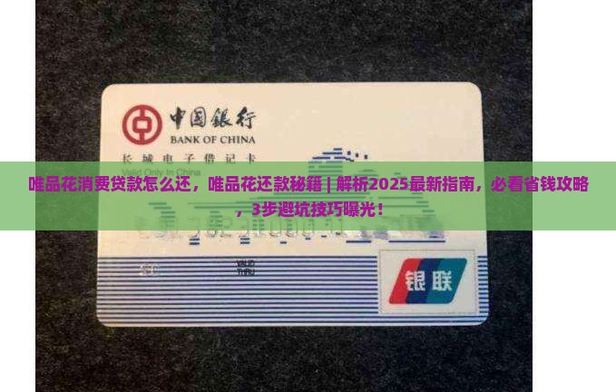 唯品花消费贷款怎么还