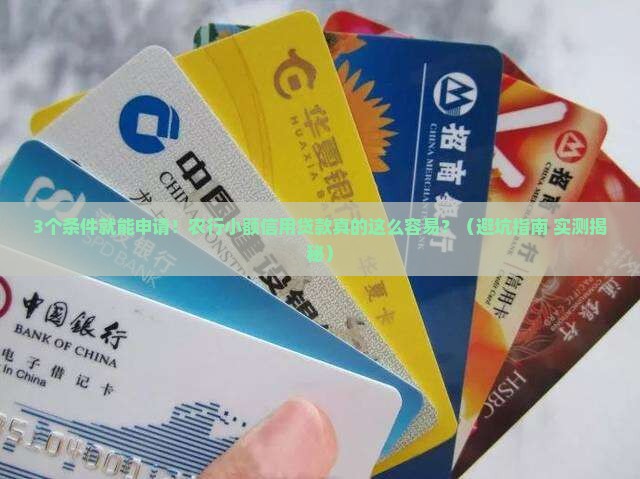 农行小额信用贷款条件