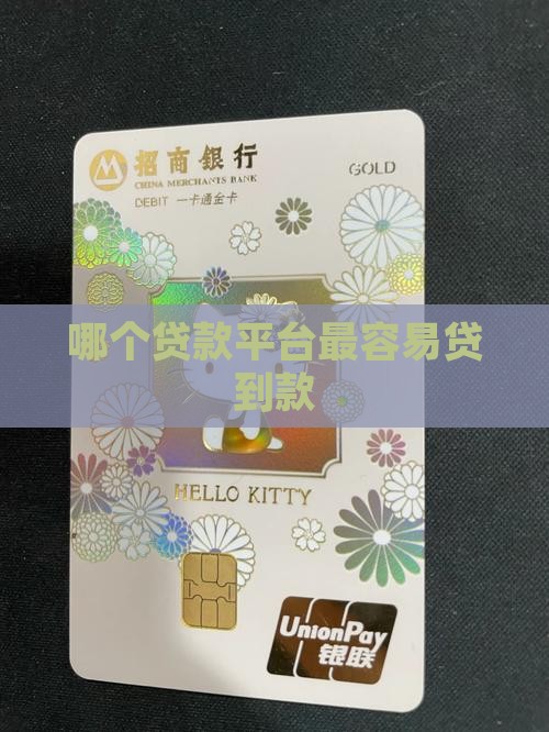 哪个贷款平台最容易贷到款