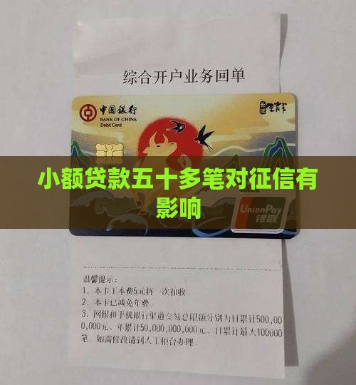 小额贷款五十多笔