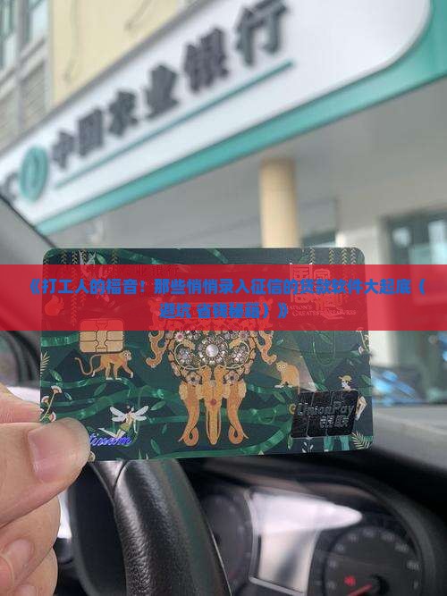 录入征信的贷款软件