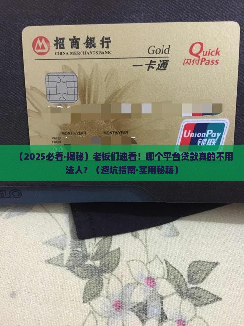 哪个平台贷款不用法人
