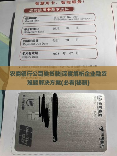 农商银行公司类贷款