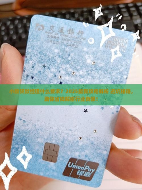 小额贷款经理什么要求