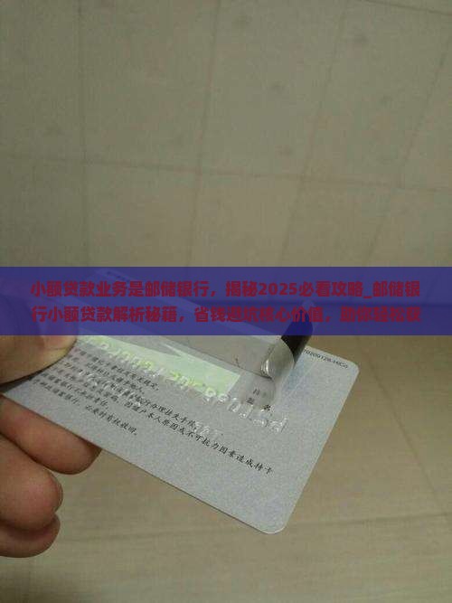 小额贷款业务是邮储银行