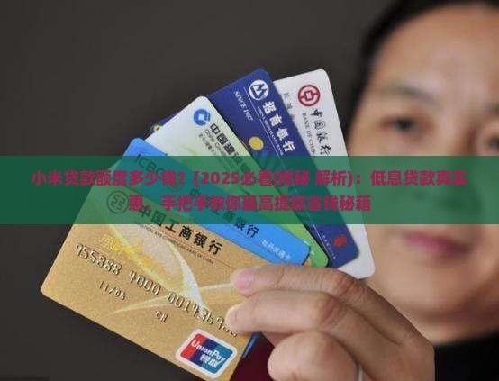 小米贷款额度多少钱