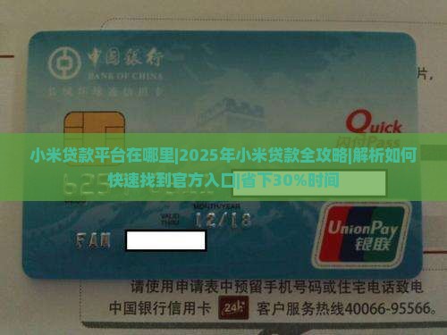 小米贷款平台在哪里