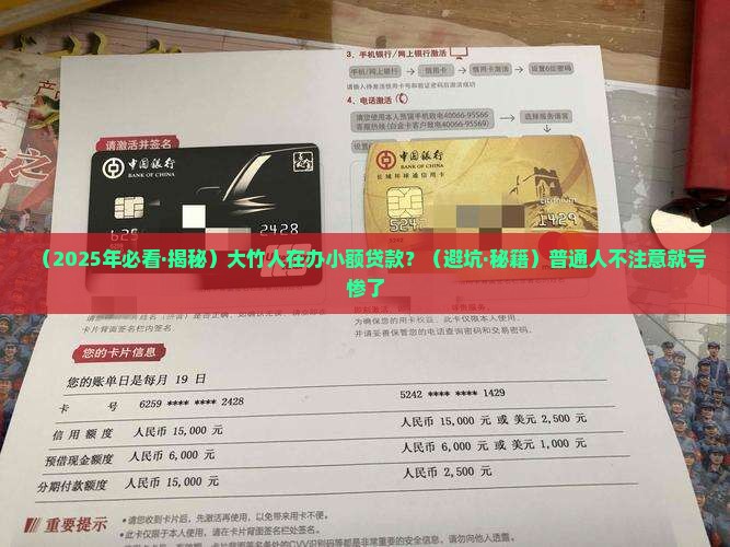 大竹那里在办小额贷款