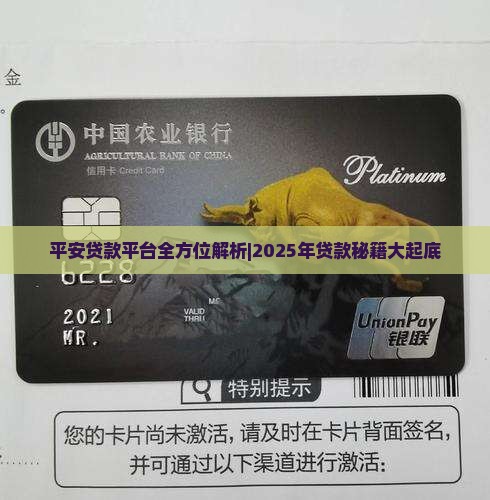 平安有网上贷款平台