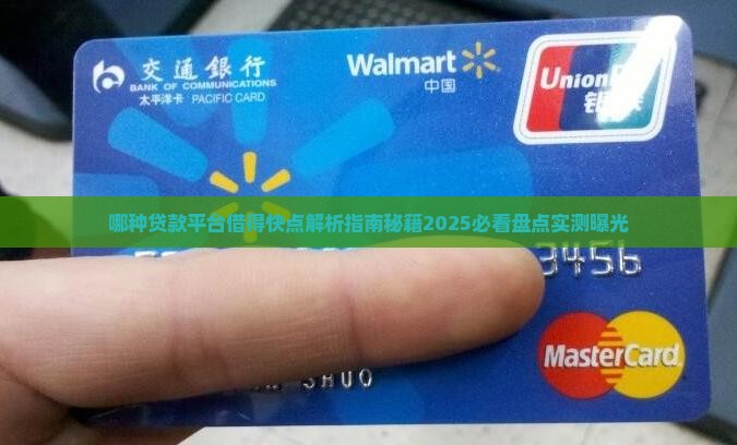 哪种贷款平台借得快点