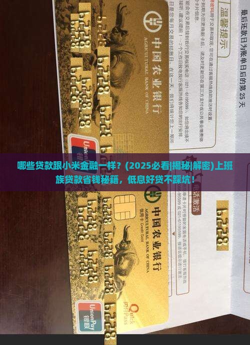 哪些贷款跟小米金融一样