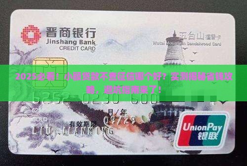小额贷款不查征信哪个好