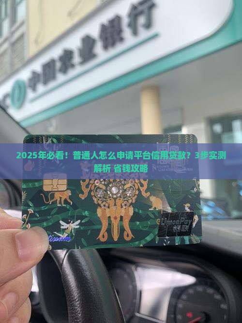 平台信用贷款怎么申请的