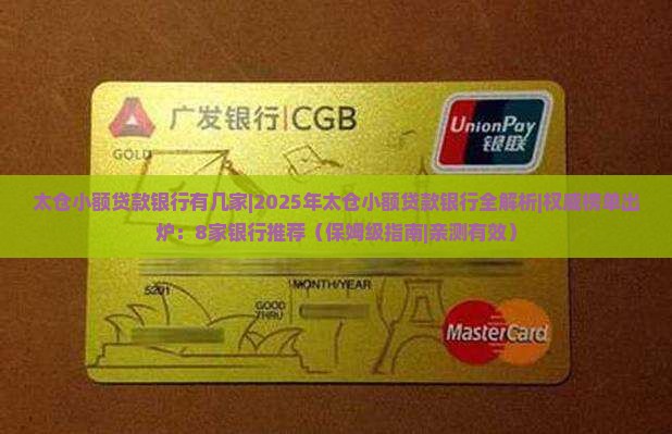 太仓小额贷款银行有几家