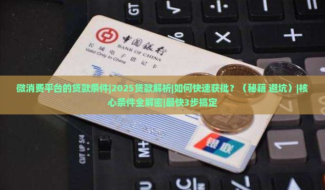 微消费平台的贷款条件