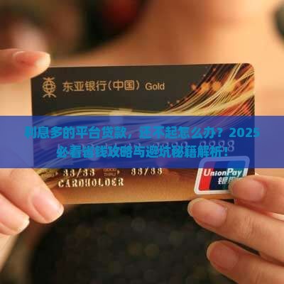 利息多的平台贷款