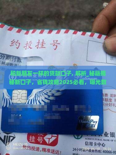 和新朋友一样的贷款口子
