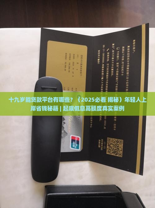 十九岁能贷款平台有哪些