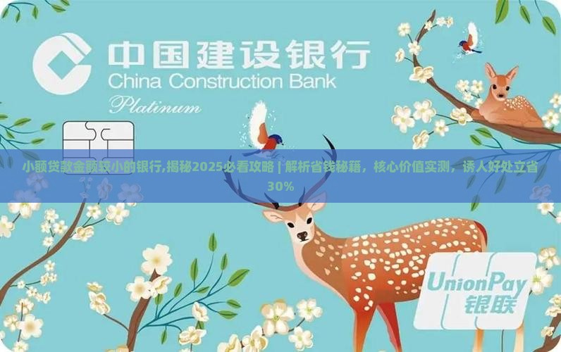 小额贷款金额较小的银行
