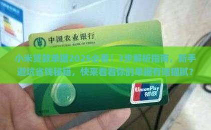 小米贷款单据