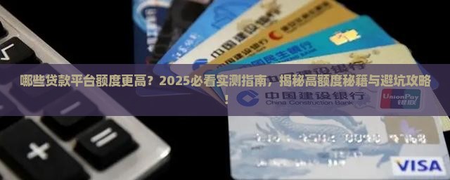 哪些贷款平台额数多点的