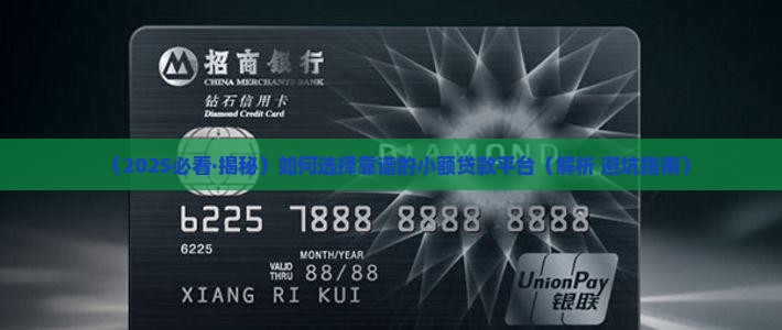 合理的小额贷款平台