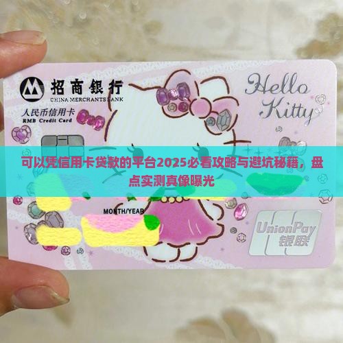 可以凭信用卡贷款的平台