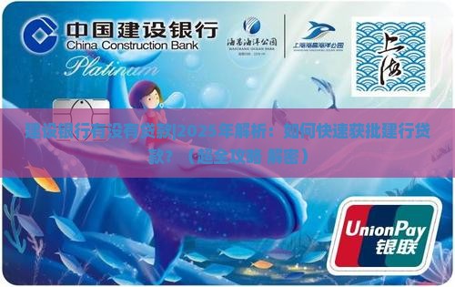 建设银行有没有贷款