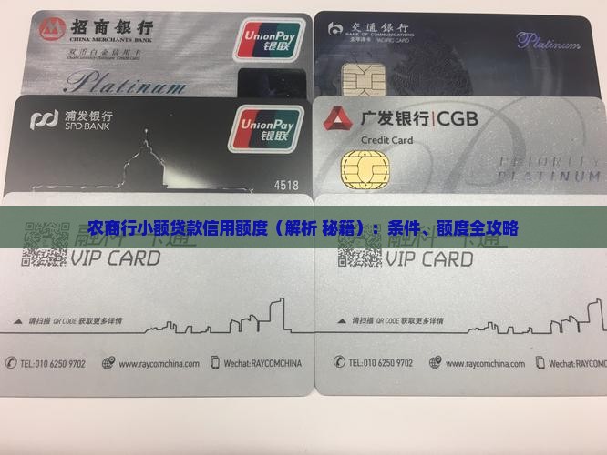 农商行小额贷款信用额度