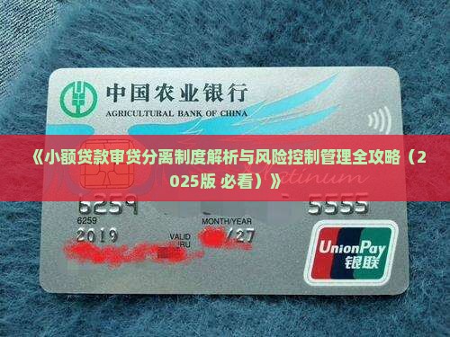 小额贷款审贷分离