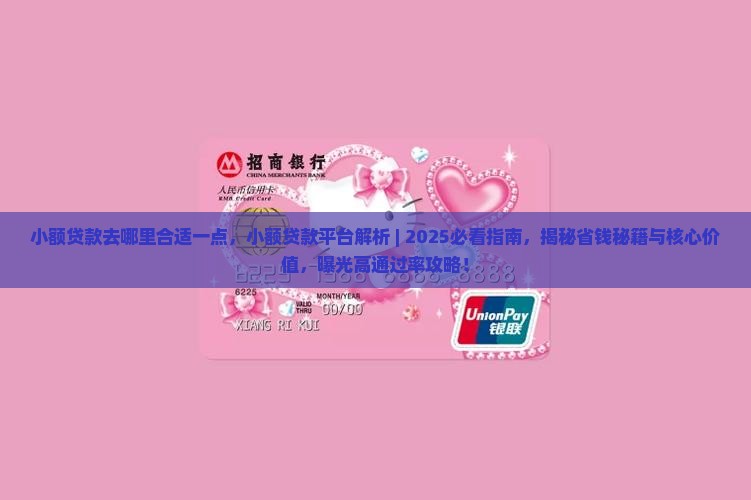 小额贷款去哪里合适一点