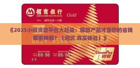 小额贷款哪个网站好