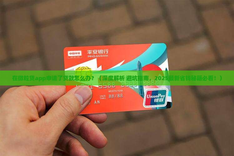 在微粒贷app申请了贷款怎么办