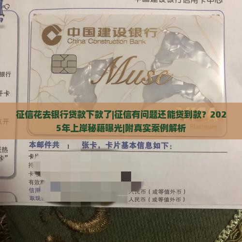 征信花去银行贷款下款了