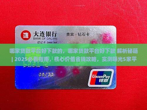 哪家贷款平台好下款的