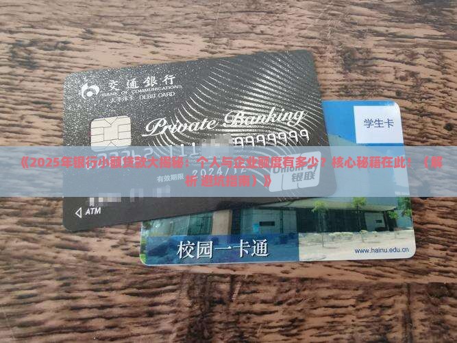 小额贷款在银行能有多少