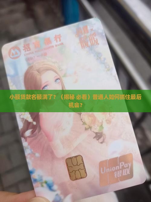 小额贷款名额满了