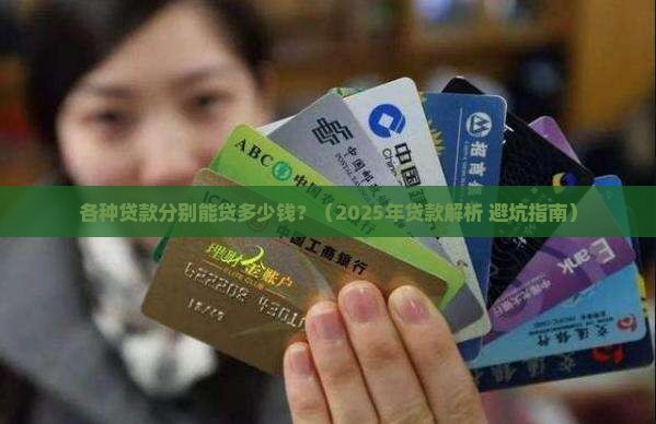 各种贷款分别能贷多少钱