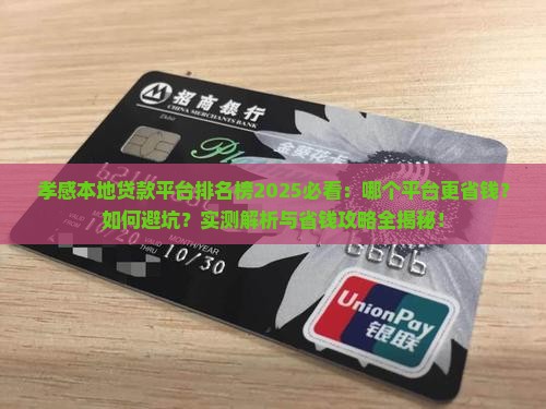 孝感本地贷款平台排名榜