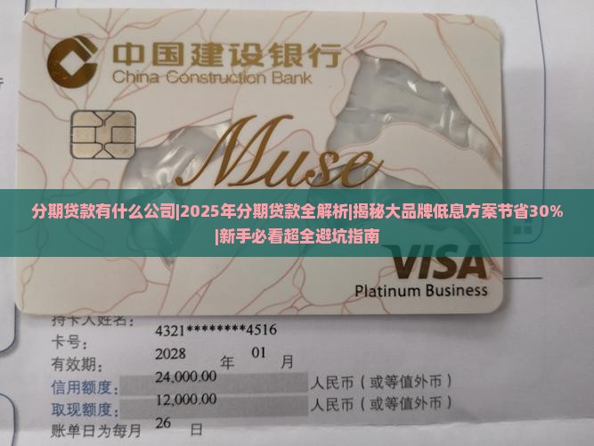 分期贷款有什么公司
