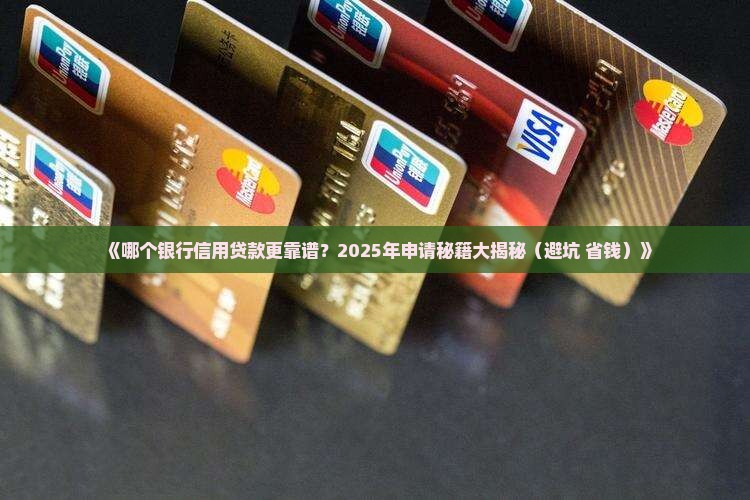 哪个银行申请信用贷款