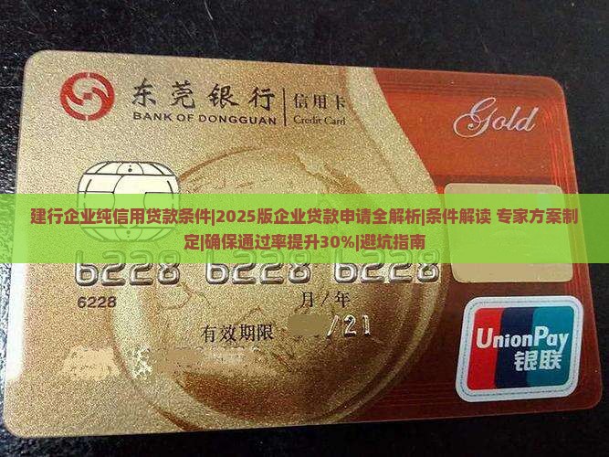 建行企业纯信用贷款条件