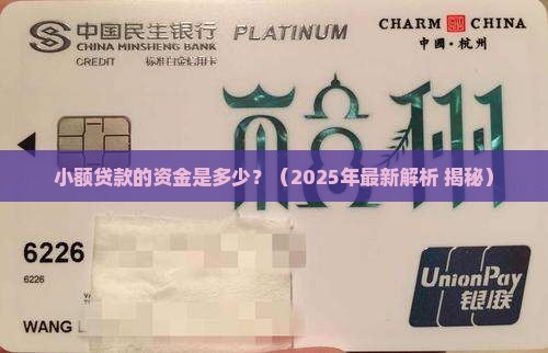 小额贷款的资金是多少钱