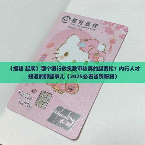哪个银行放贷款审核松
