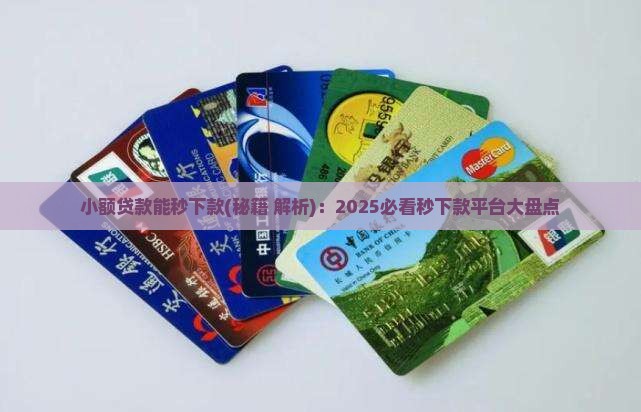 小额贷款能秒下款