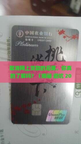 取消网上贷款的后果