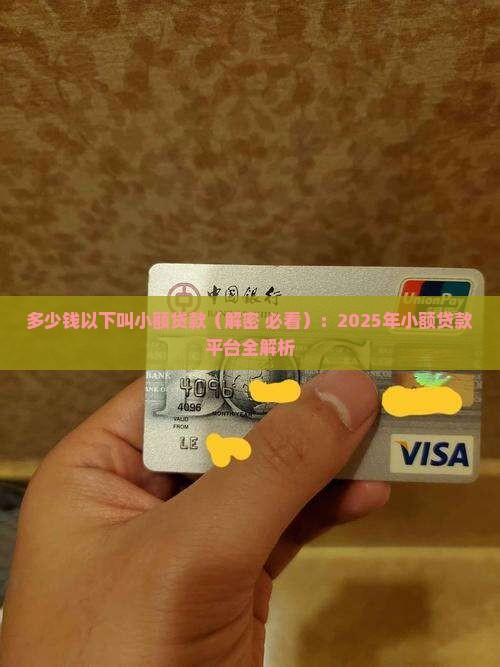 多少钱以下叫小额贷款
