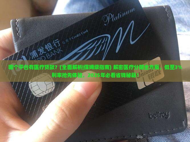 哪个平台有医疗贷款