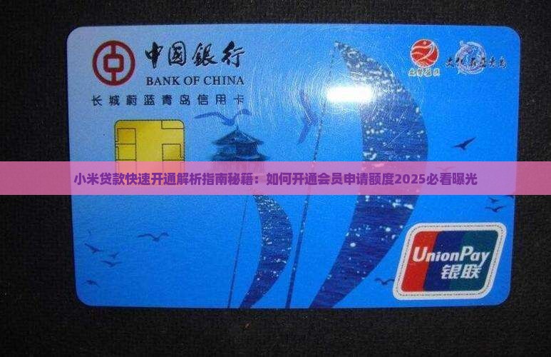 小米贷款快速开通