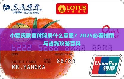 小额贷款首付是什么意思